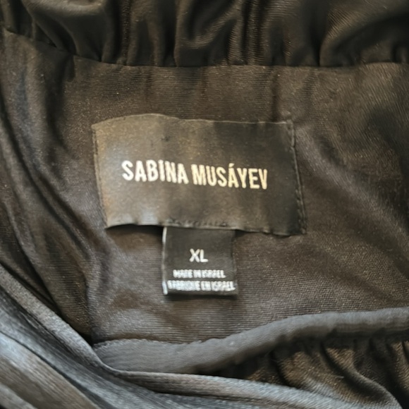 Sabina Musayev Never worn pleated dress. Black. - Picture 10 of 13